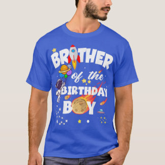 T-shirt L'astronaute Brother Of The Birthday Boy Birthday 