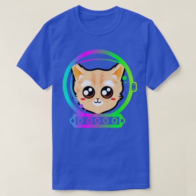 T-shirt L'astronaute Chat Kawaii Kitten Chats (Design devant)