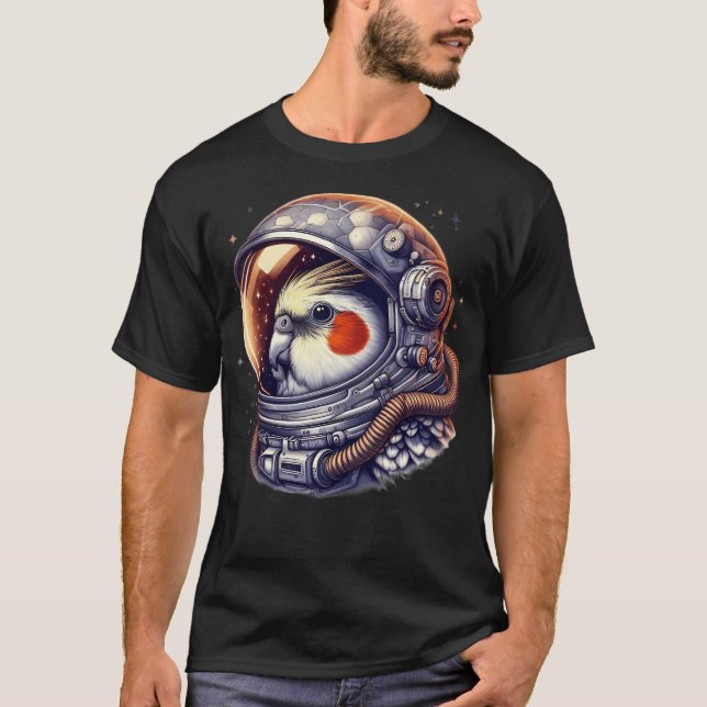 T-shirt L'astronaute Cockatiel (Devant)