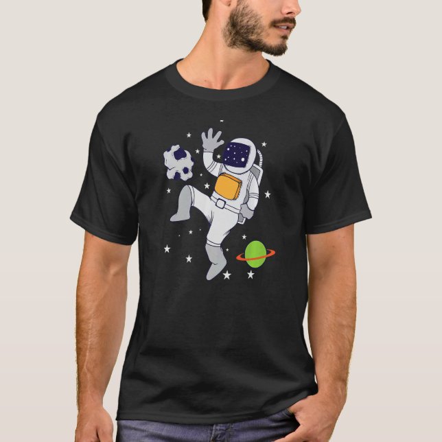 T-shirt L'astronaute dans l'univers Premium (Devant)