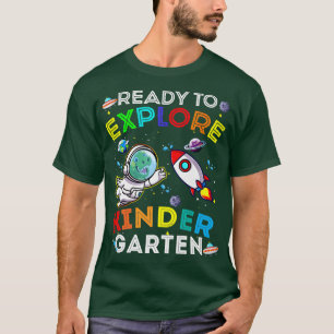T-shirt L'Astronaute De Dino Dinosaure De L'Espace Prêt À