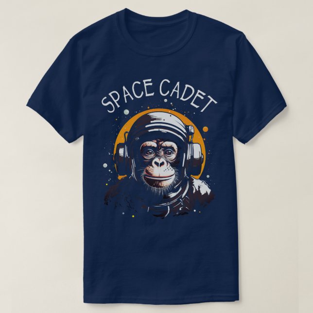 T-shirt L'astronaute de l'Ape Chimp de singe de l'cadet de (Design devant)
