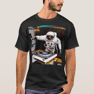 T-shirt L'Astronaute Dj Sur Les Tourne-disques