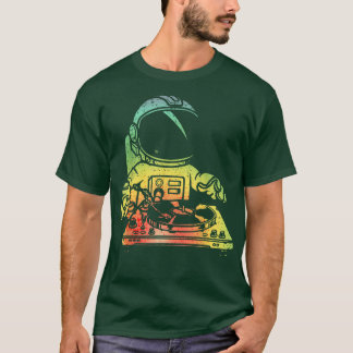 T-shirt L'astronaute DJ Vintage L'astronaute aime la musiq