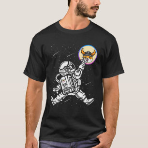 T-shirt L'astronaute Floki Inu Coin Crypto Token Cryptocur
