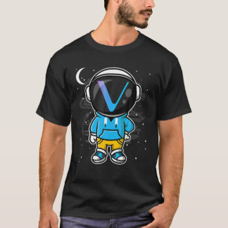 T-shirt L'astronaute Hiphop Vechain VET Coin À La Cristal 