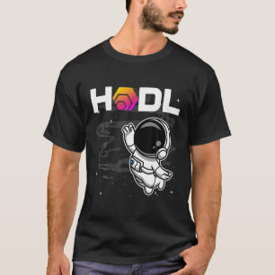T-shirt L'Astronaute HODL HEX Coin À La Lune Crypto Token