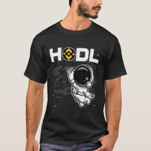 T-shirt L'Astronaute HODL Liaison BNB Pièce À La Crypto Lu