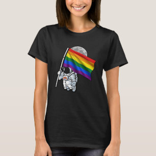 T-shirt L'astronaute LGBTQ Gay LGBT est un drapeau de la R