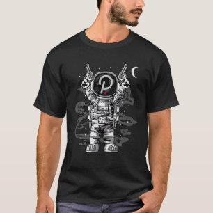 T-shirt L'astronaute Polkadot Coin DOT À La Lune Crypto To