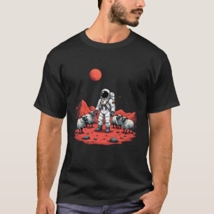 T-shirt L'astronaute Shepherd sur Mars - Cosmic Farm Adven