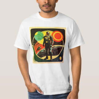 T-shirt L'astronaute solitaire réfléchit au sens de la vie