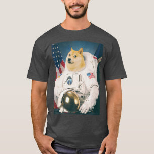 T-shirt L'astronaute spatiale Chien Shiba Drôle Amateurs d