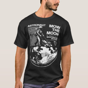 T-shirt L'astronaute tond la Lune – Entretien drôle de l'e