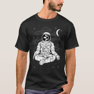 T-shirt L'Astronaute Yoga Quant Qnt Coin À La Lune Crypto 
