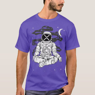 T-shirt L'Astronaute Yoga Ronde La Pièce XRP Vers Le Crypt
