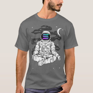 T-shirt L'astronaute Yoga Solana SOL Au Jeton De Crypto Lu