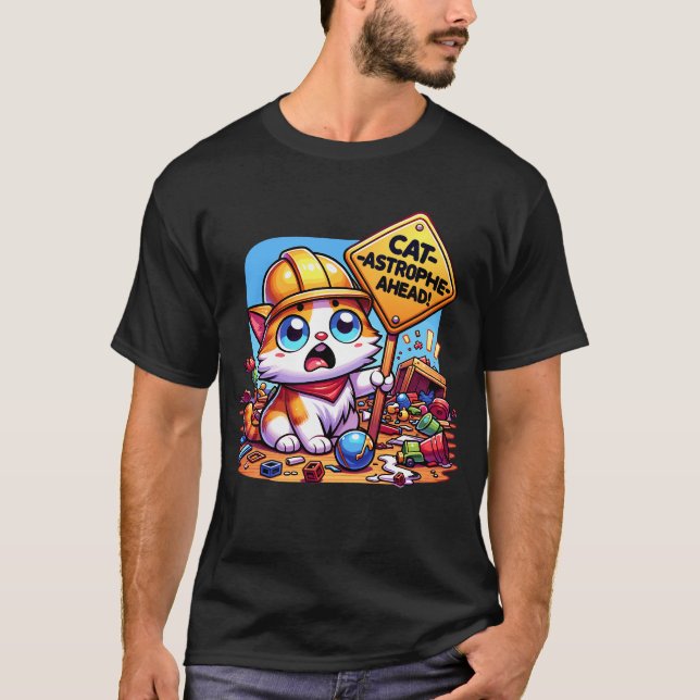 T-shirt L'astrophe-chat à l'avant ! (Devant)