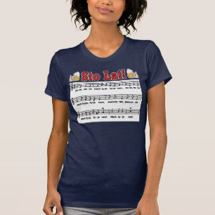 T-shirt Lat de Sto ! Chanson avec des tasses de bière