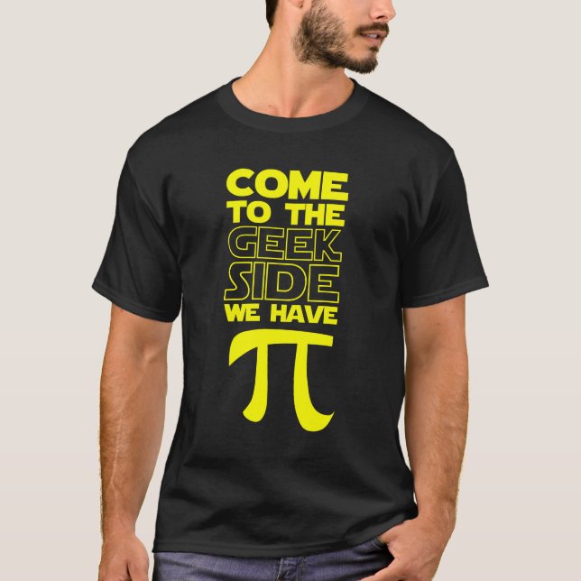 T-shirt latéral de geek (Devant)