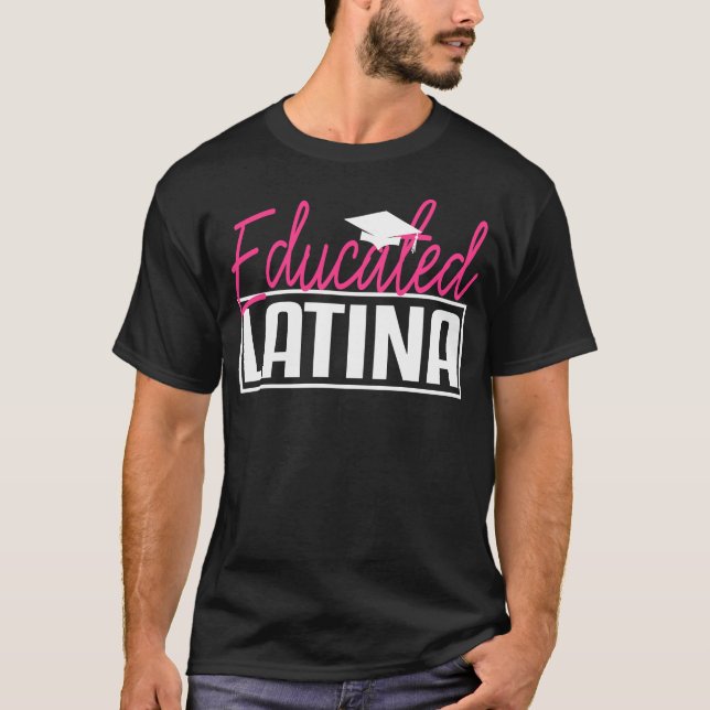 T-shirt Latina Graduation Cadeau Educatif Espagnol MSW Mas (Devant)