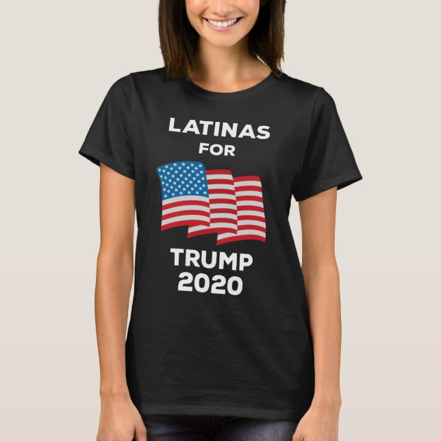 T-shirt Latinas Pour Trump 2020 (Devant)