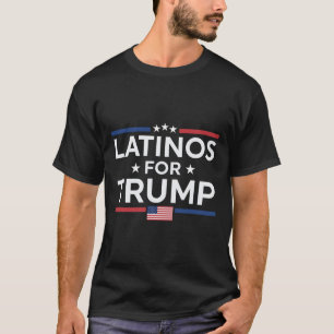T-shirt Latinos Pour Trump 2024 - Élection Présidentielle 
