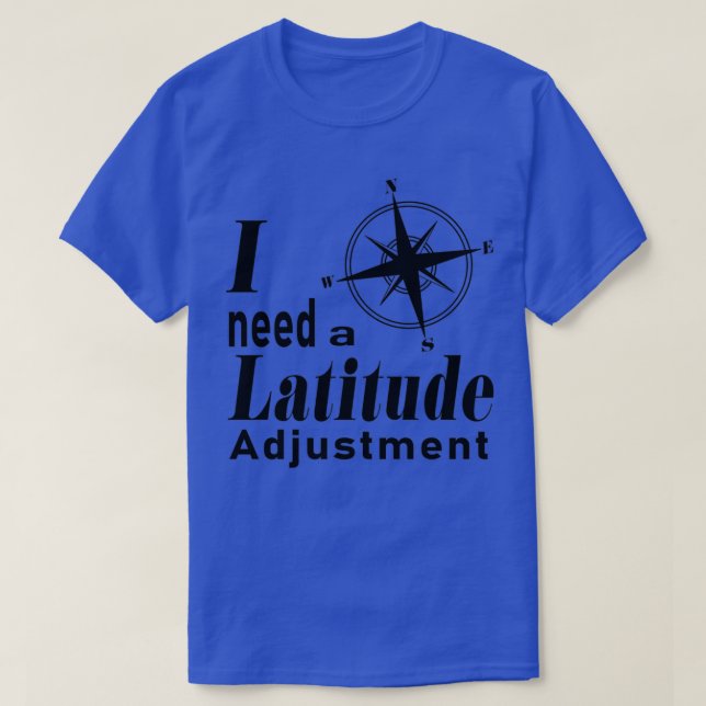 T-shirt Latitude Adjustment (Design devant)