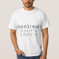 Latitude et Longitude Montréal