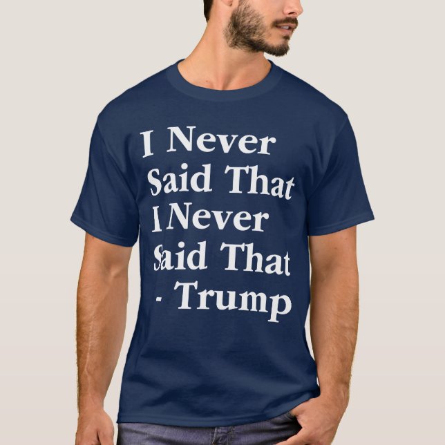T-shirt L'atout I n'a jamais indiqué que je n'ai jamais (Devant)