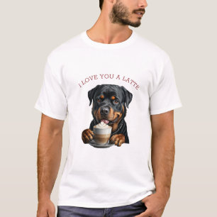 T-shirt Latte Rottweiler