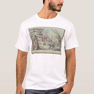 T-shirt L'atterrissage des pèlerins chez Plymouth