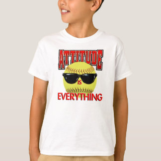T-shirt L'attitude est le Tout-Base-ball
