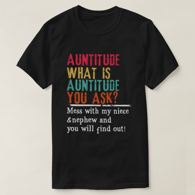 T-shirt L'attitude que vous demandez (Design devant)