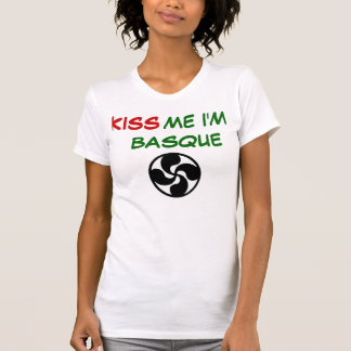 T-shirt lauburu,        JE je suis BASQUE, BAISER