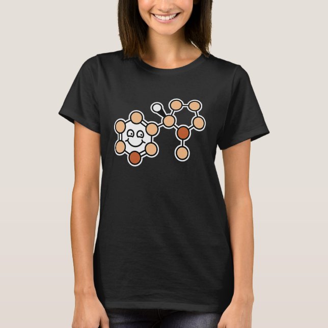 T-shirt Laughing Nicotine Molecule Fumer (Devant)