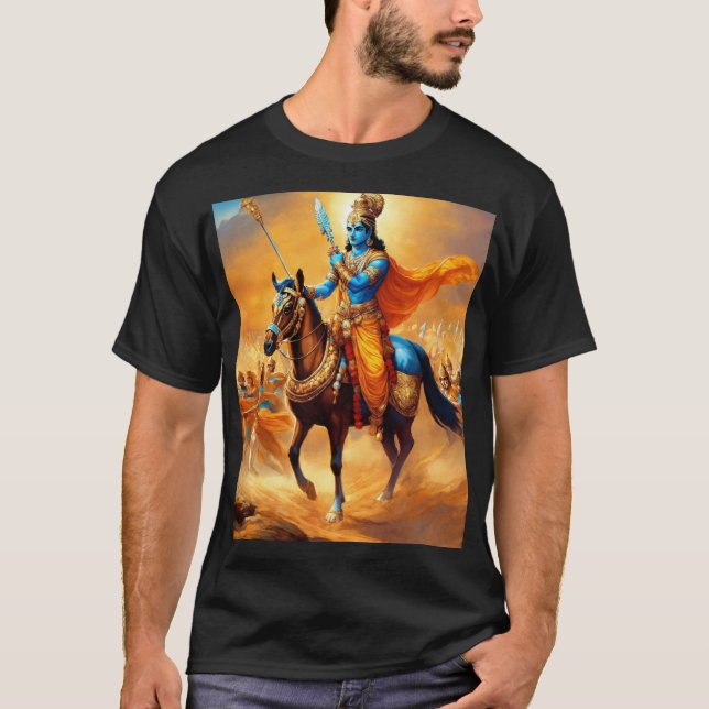 T-shirt "L'Aura de Krishna : des dessins sacrés pour les â (Devant)