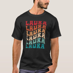 T-shirt Laura Tie Dye Hippie Super 60s les années 70 Nom L