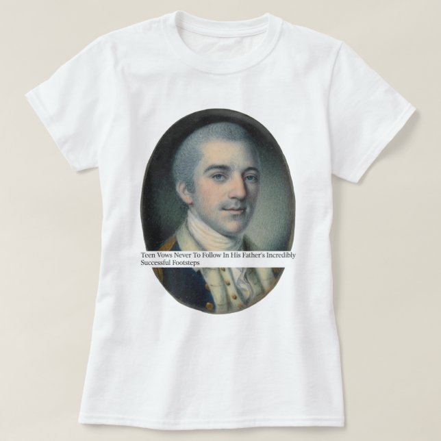 T-shirt Laurens non suivant dans les pas de son père (Design devant)