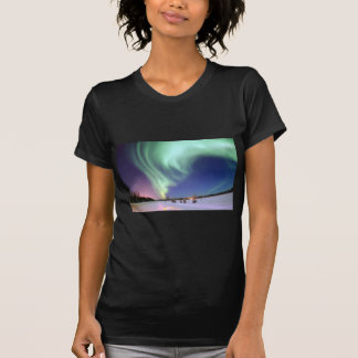 T-shirt L'aurore Borealis, ou lumières du nord, Alaska