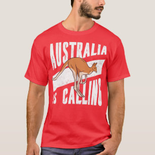 T-shirt L'Australie appelle mignon toon Kangaroo