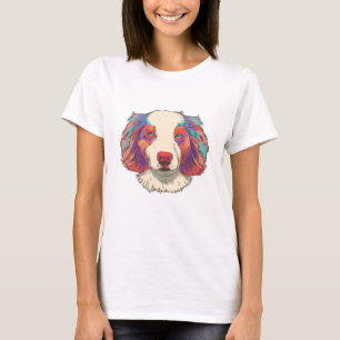 T-shirt L'australien Cheberg Dog animal portrait animal an
