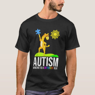 T-shirt L'Autisme Dansant À Un Autre Battre Conscience Drô