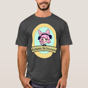 T-shirt L'autisme est grandeur Renard Rose fille