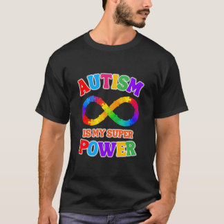 T-shirt L'autisme est mon super pouvoir Neurodiversity Don