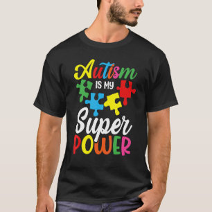 T-shirt L'autisme est mon super-pouvoir Puzzle de sensibil