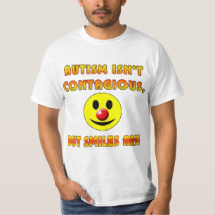 T-shirt L'autisme n'est pas contagieux mais les sourires
