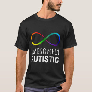 T-shirt L'Autisme Rouge Au Lieu De L'Infini Awesomement Au