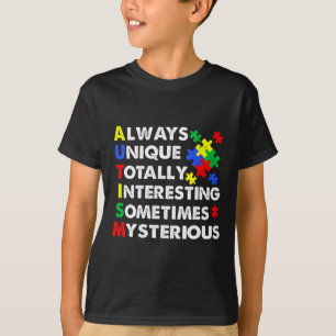 T-shirt L'autisme toujours unique