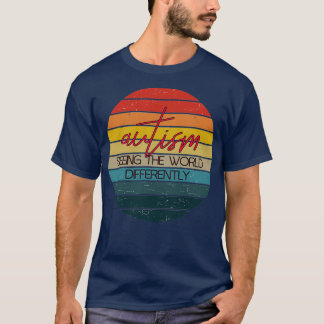 T-shirt L'autisme voit le monde différemment 1